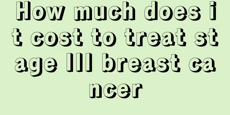 How much does it cost to treat stage III breast cancer