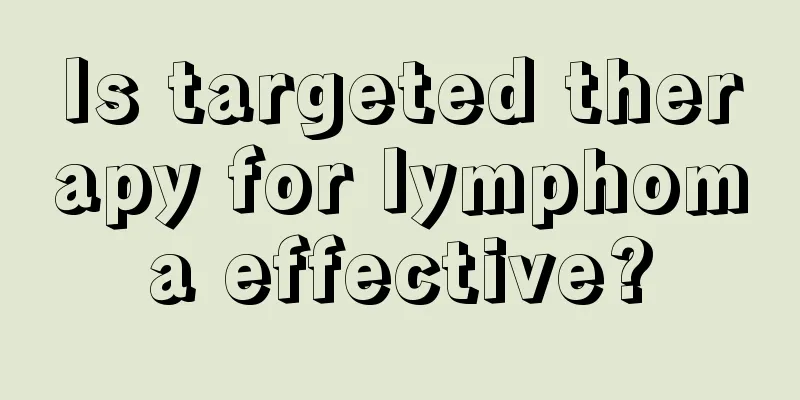 Is targeted therapy for lymphoma effective?