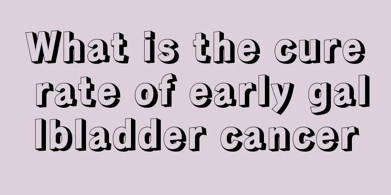 What is the cure rate of early gallbladder cancer