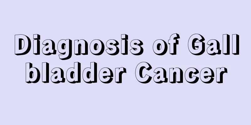 Diagnosis of Gallbladder Cancer