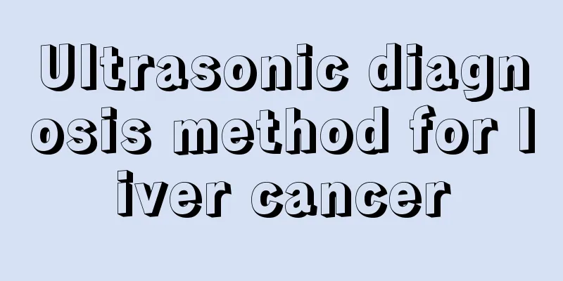 Ultrasonic diagnosis method for liver cancer