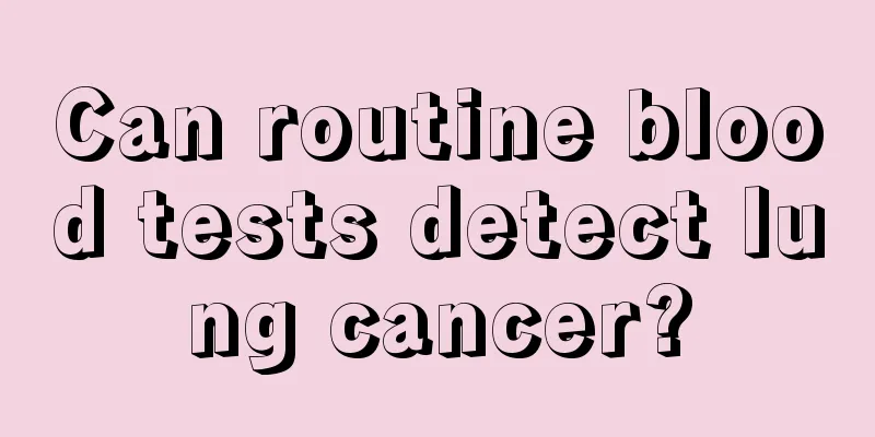 Can routine blood tests detect lung cancer?