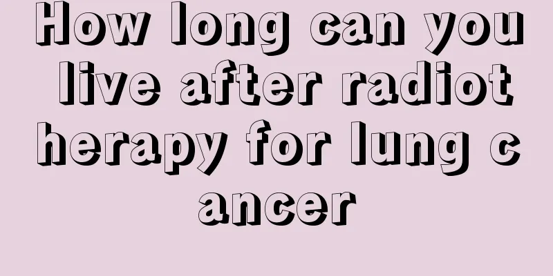 How long can you live after radiotherapy for lung cancer