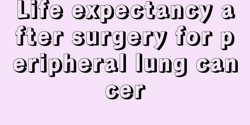 Life expectancy after surgery for peripheral lung cancer