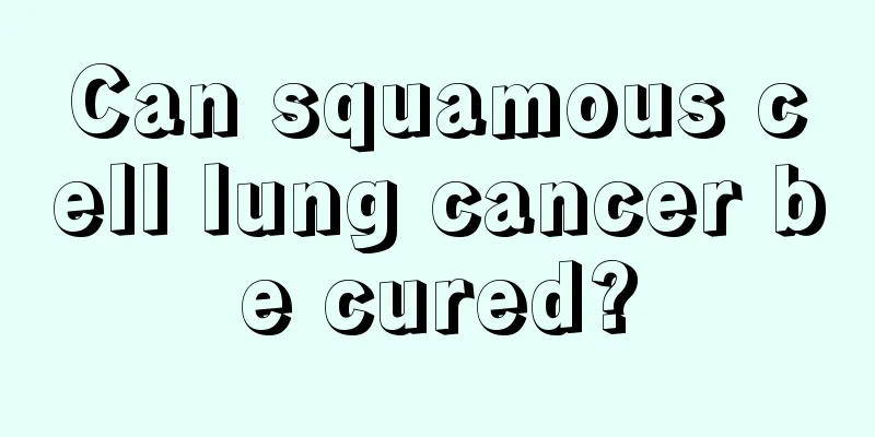 Can squamous cell lung cancer be cured?