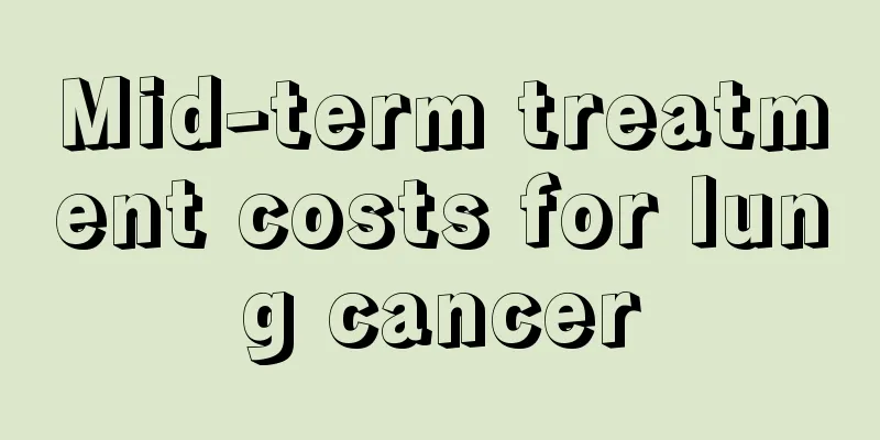 Mid-term treatment costs for lung cancer