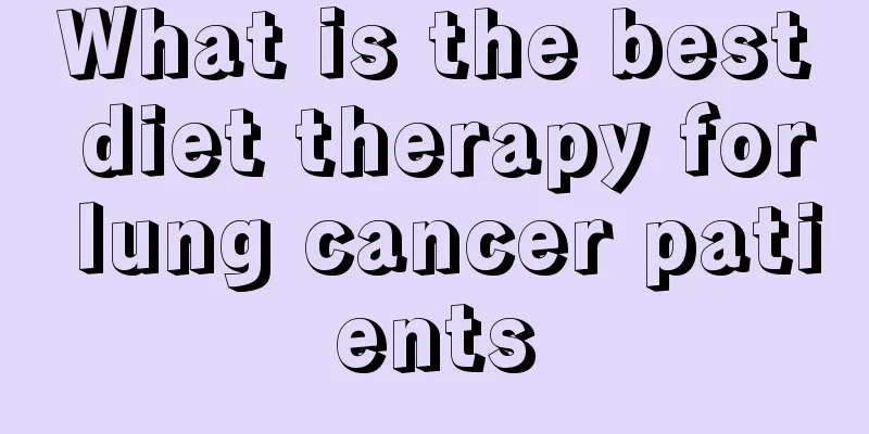 What is the best diet therapy for lung cancer patients