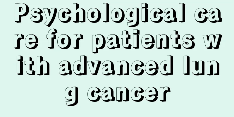 Psychological care for patients with advanced lung cancer