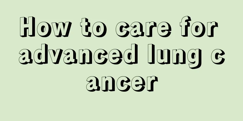 How to care for advanced lung cancer