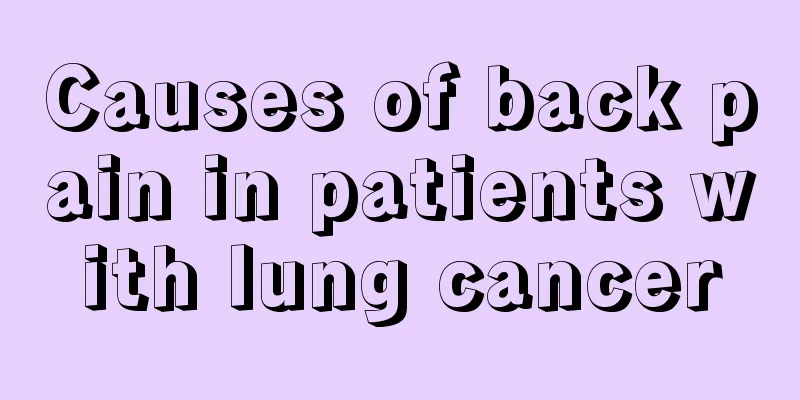 Causes of back pain in patients with lung cancer