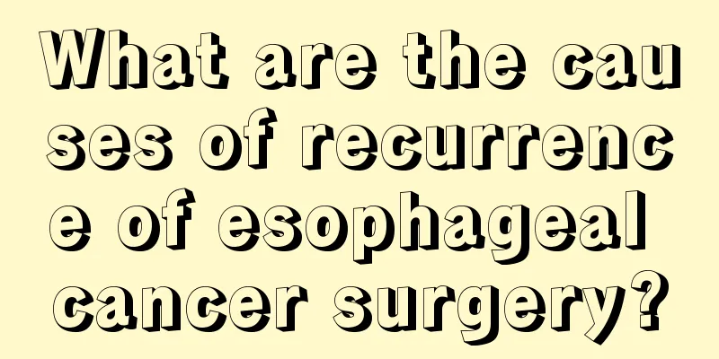 What are the causes of recurrence of esophageal cancer surgery?