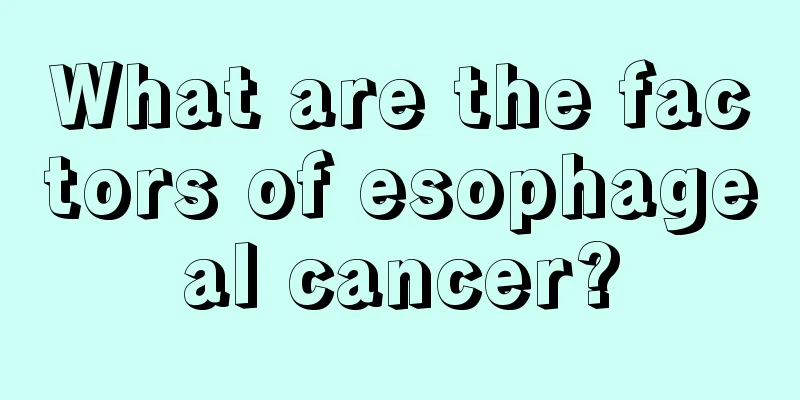 What are the factors of esophageal cancer?