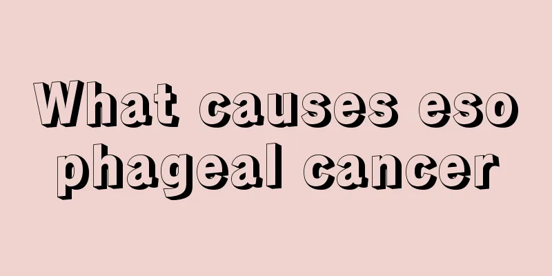 What causes esophageal cancer