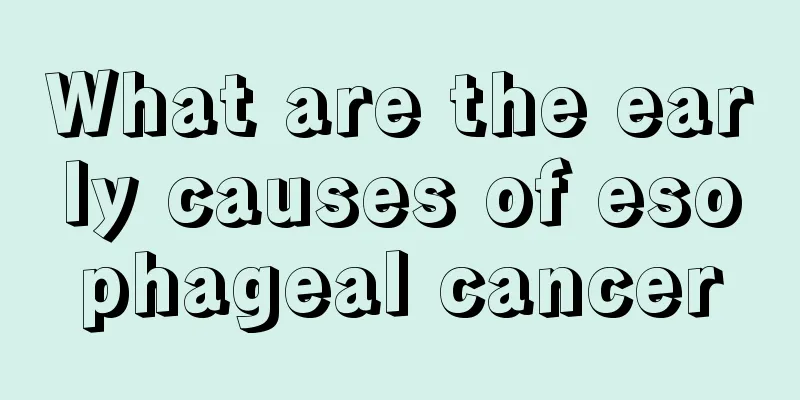 What are the early causes of esophageal cancer