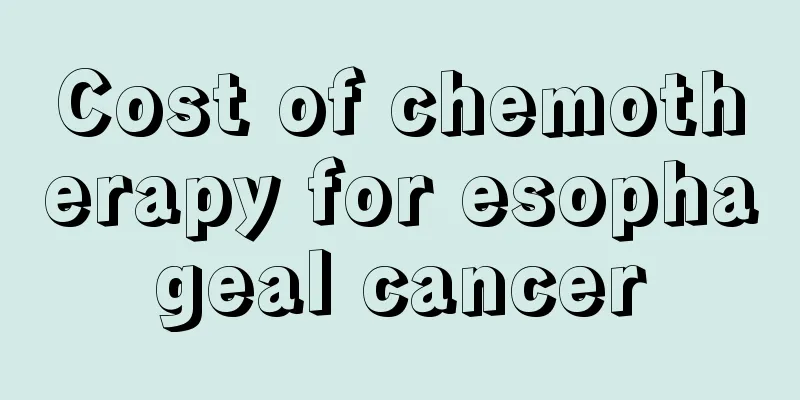 Cost of chemotherapy for esophageal cancer