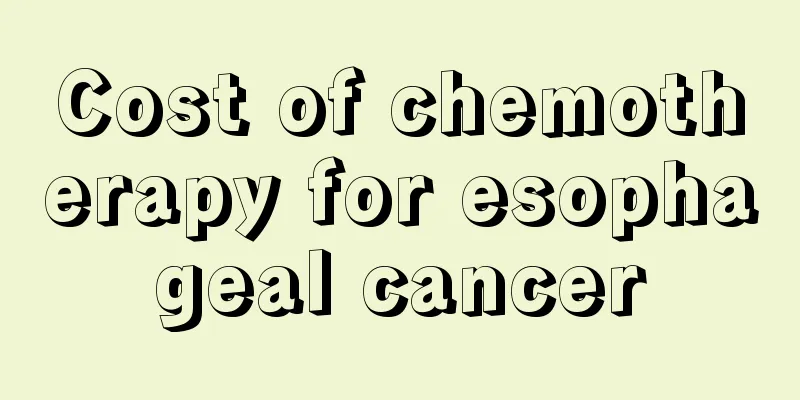 Cost of chemotherapy for esophageal cancer