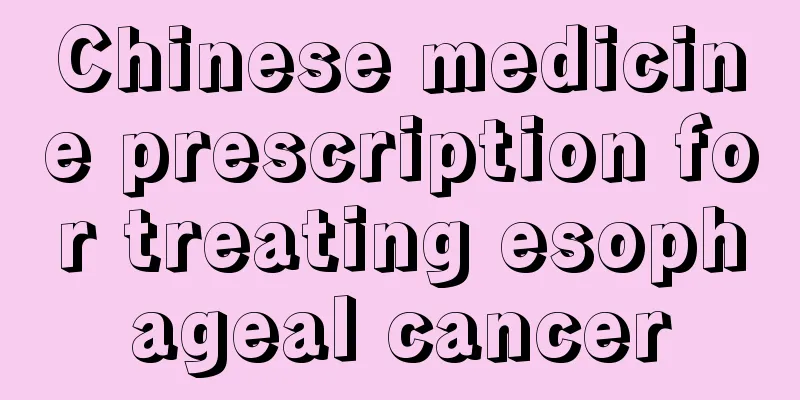 Chinese medicine prescription for treating esophageal cancer
