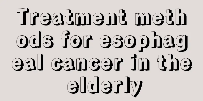 Treatment methods for esophageal cancer in the elderly