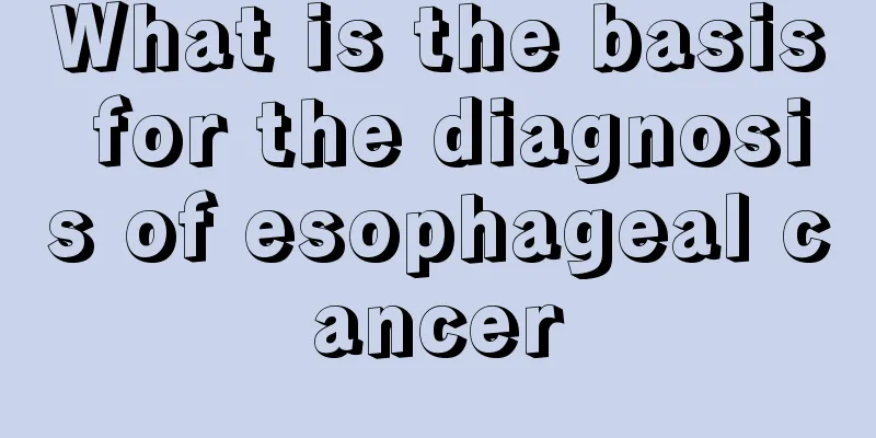 What is the basis for the diagnosis of esophageal cancer