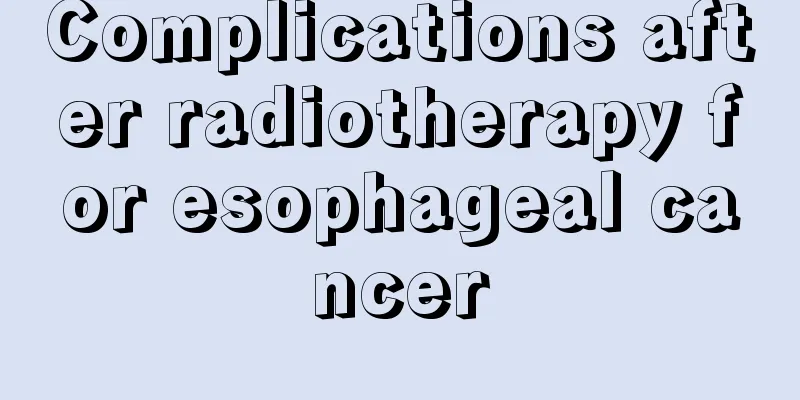 Complications after radiotherapy for esophageal cancer