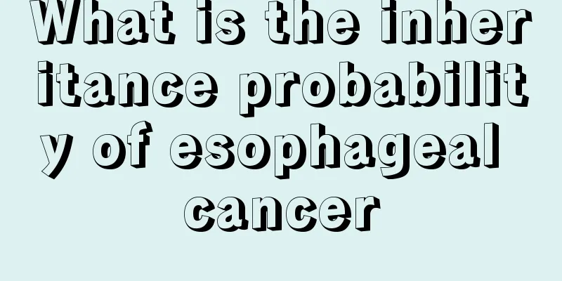 What is the inheritance probability of esophageal cancer