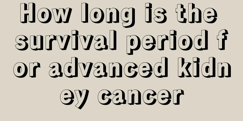 How long is the survival period for advanced kidney cancer
