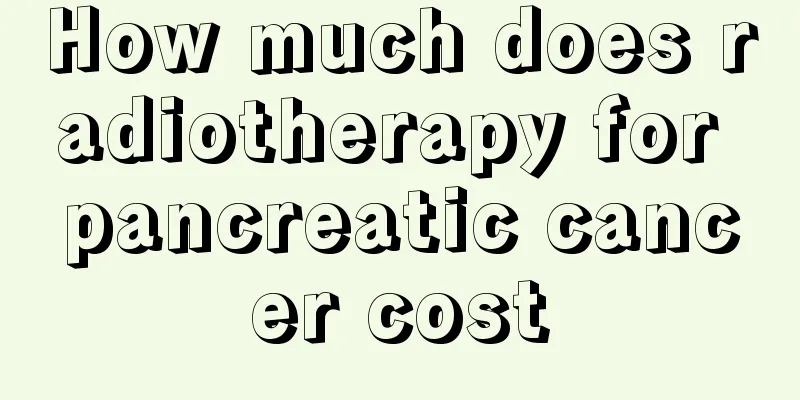 How much does radiotherapy for pancreatic cancer cost