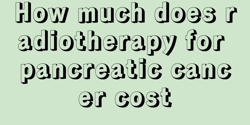 How much does radiotherapy for pancreatic cancer cost