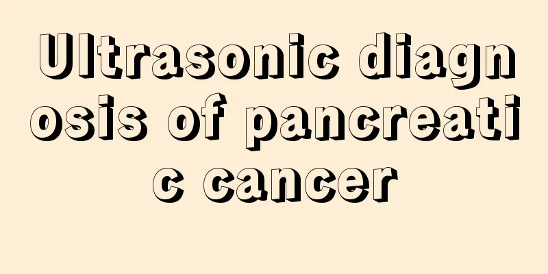 Ultrasonic diagnosis of pancreatic cancer