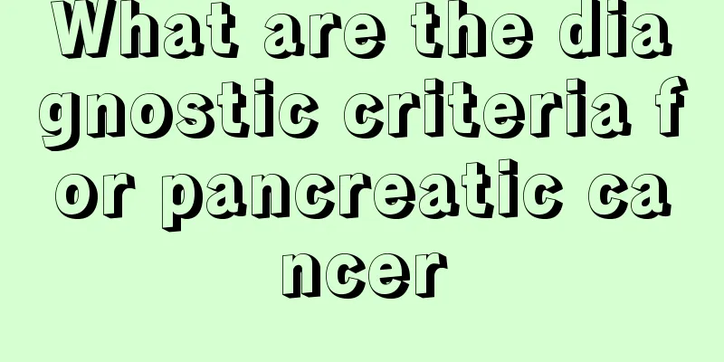 What are the diagnostic criteria for pancreatic cancer