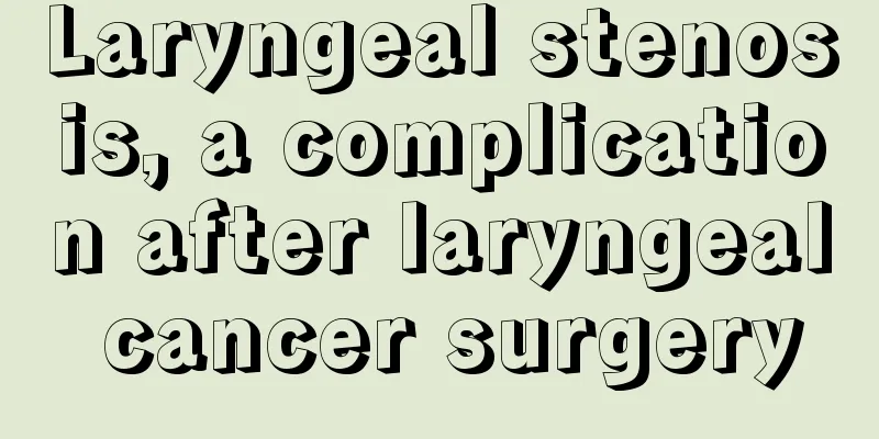 Laryngeal stenosis, a complication after laryngeal cancer surgery
