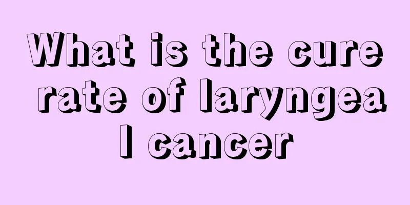 What is the cure rate of laryngeal cancer