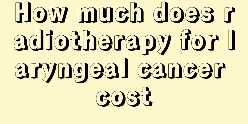 How much does radiotherapy for laryngeal cancer cost