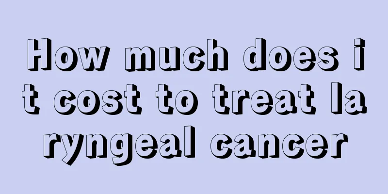 How much does it cost to treat laryngeal cancer