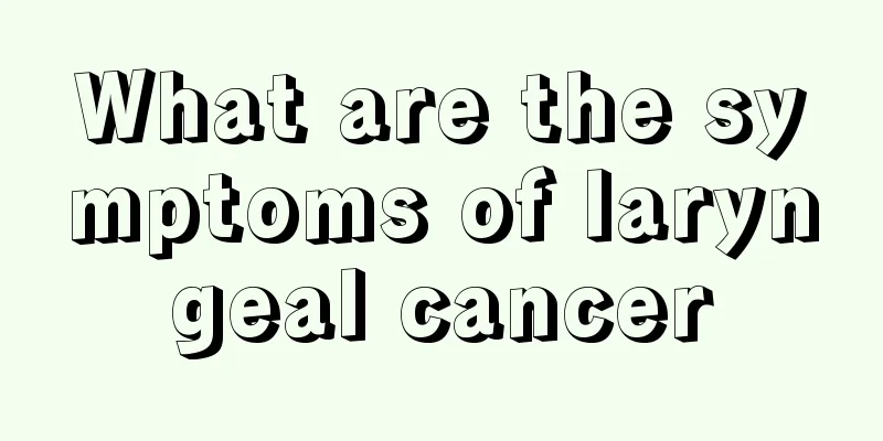 What are the symptoms of laryngeal cancer