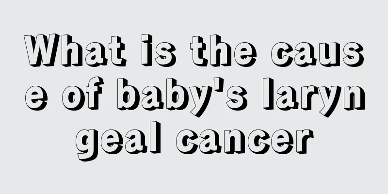What is the cause of baby's laryngeal cancer