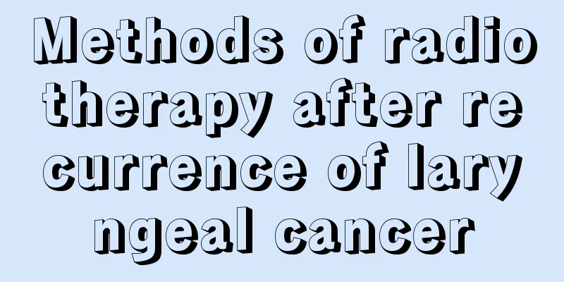 Methods of radiotherapy after recurrence of laryngeal cancer