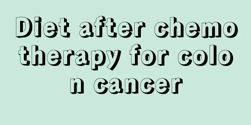 Diet after chemotherapy for colon cancer