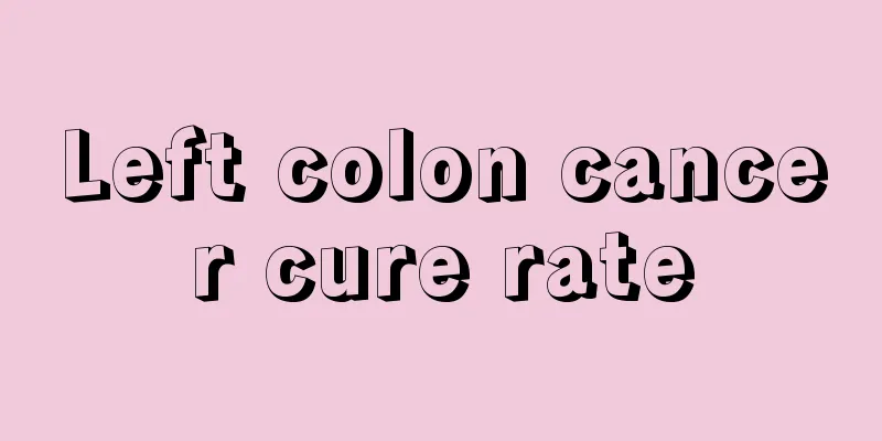 Left colon cancer cure rate