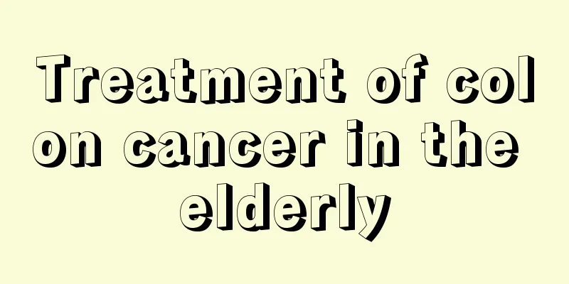 Treatment of colon cancer in the elderly