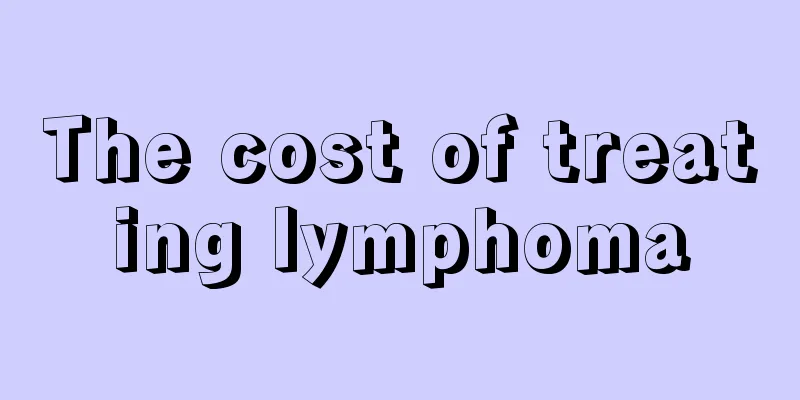 The cost of treating lymphoma
