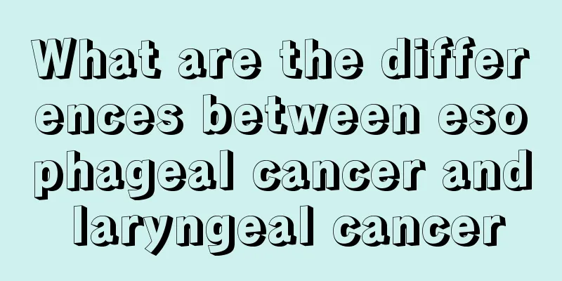 What are the differences between esophageal cancer and laryngeal cancer
