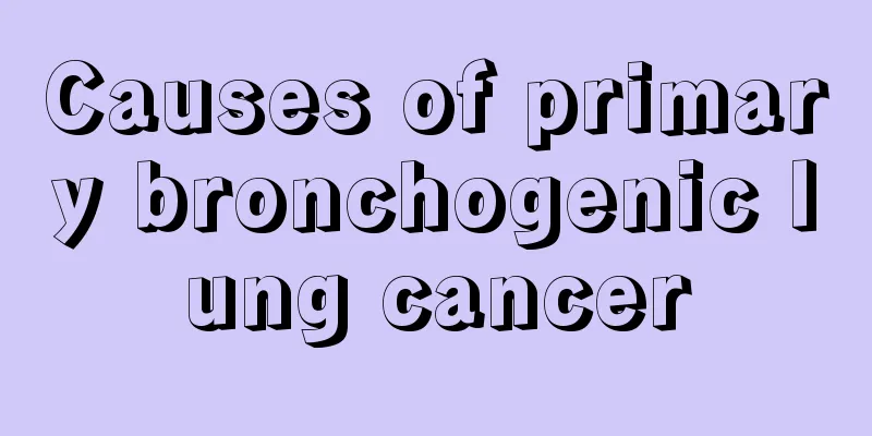 Causes of primary bronchogenic lung cancer