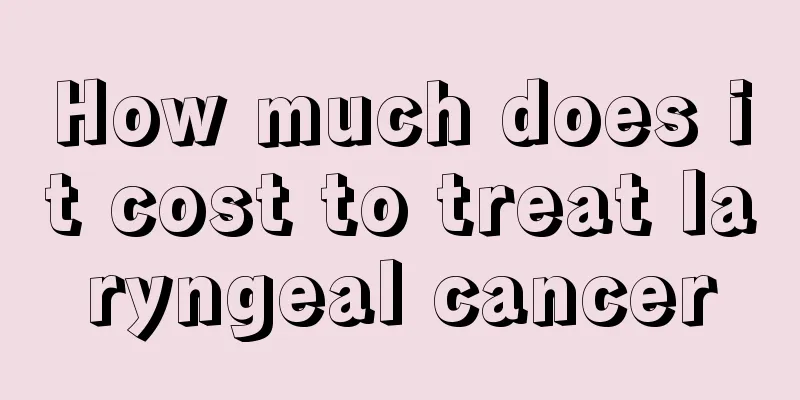 How much does it cost to treat laryngeal cancer
