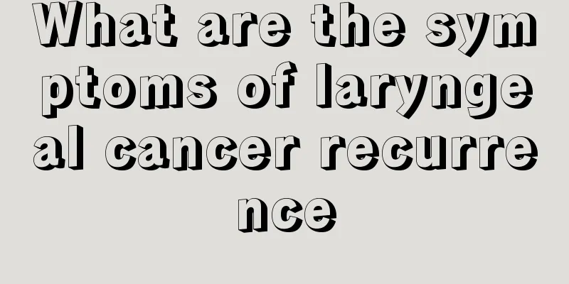 What are the symptoms of laryngeal cancer recurrence