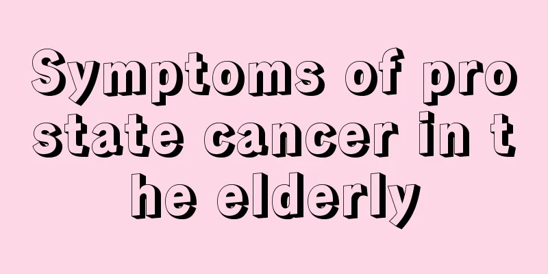 Symptoms of prostate cancer in the elderly