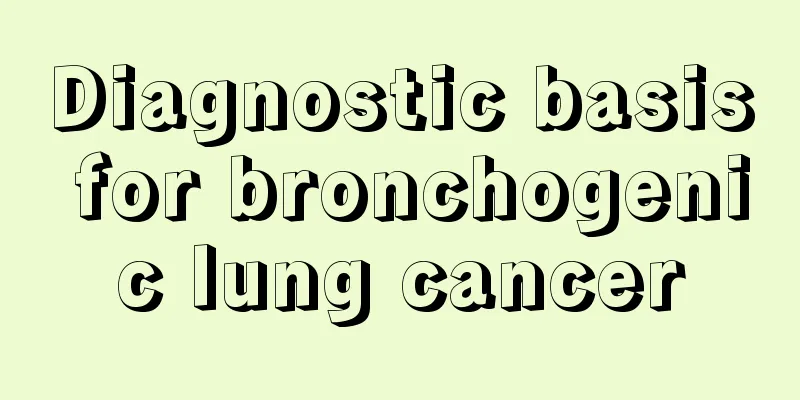 Diagnostic basis for bronchogenic lung cancer