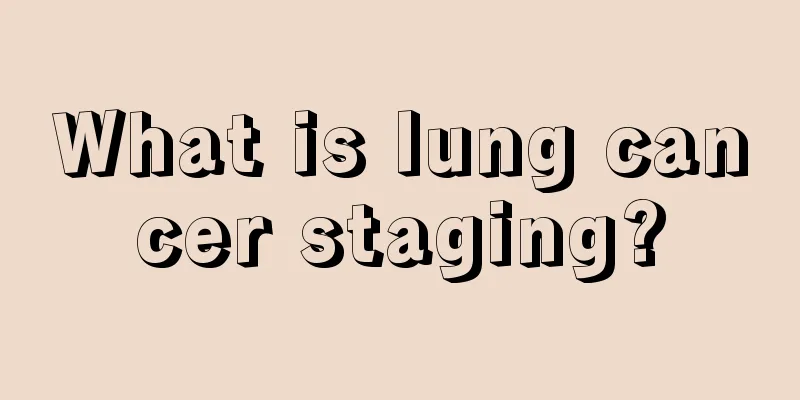 What is lung cancer staging?