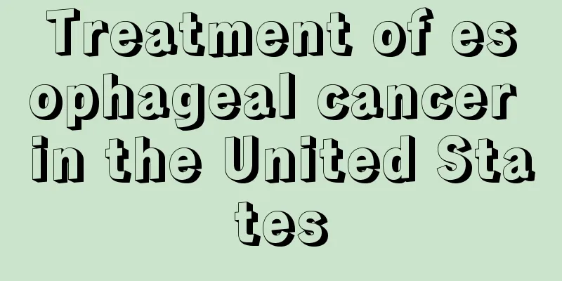 Treatment of esophageal cancer in the United States
