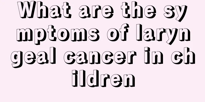 What are the symptoms of laryngeal cancer in children